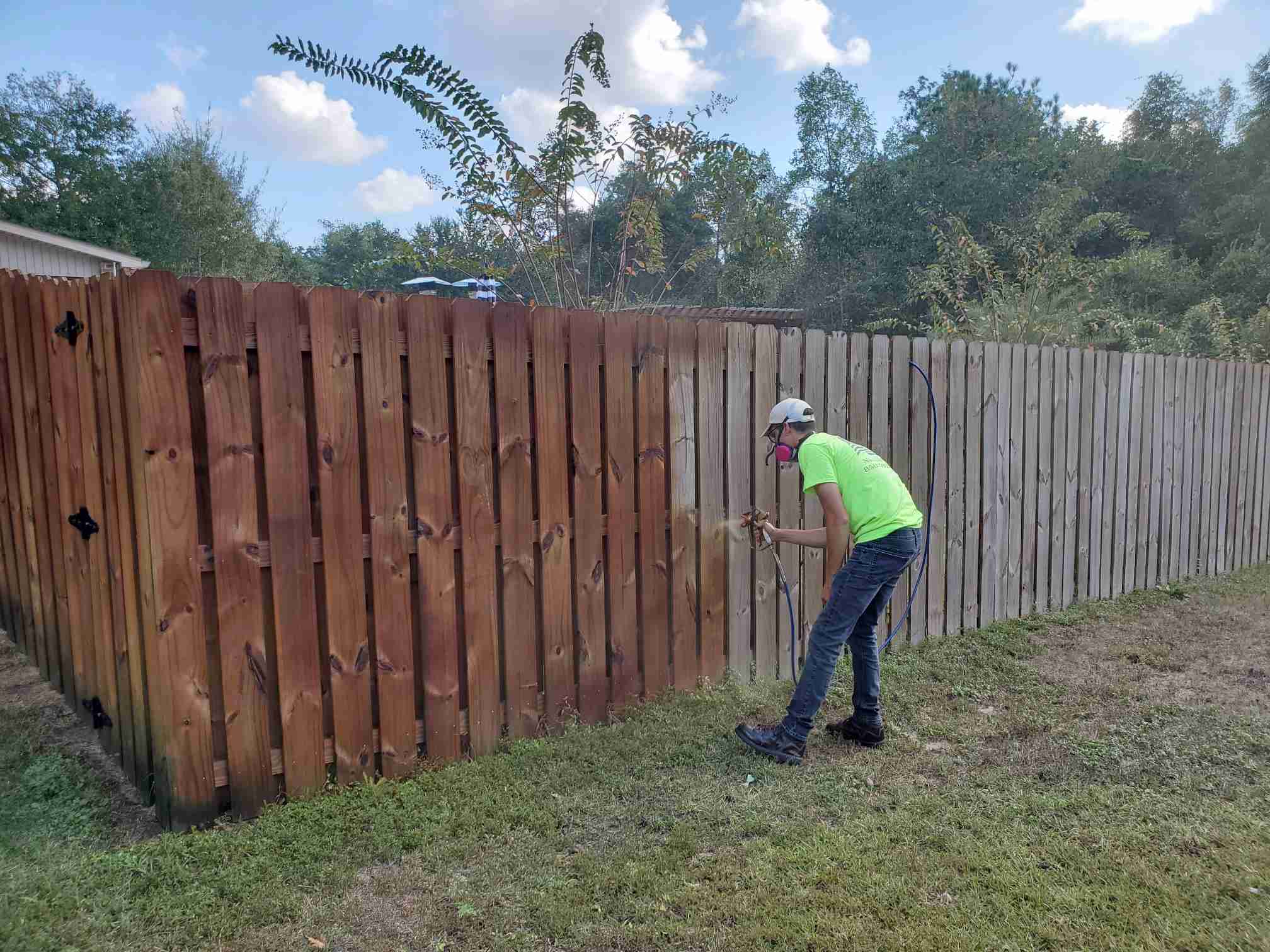 Fence Staining Service